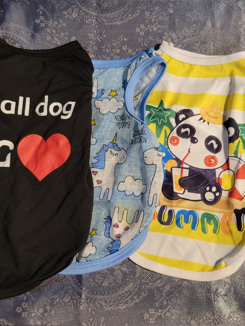 4 Piece Set Doggy T-shirts New Med